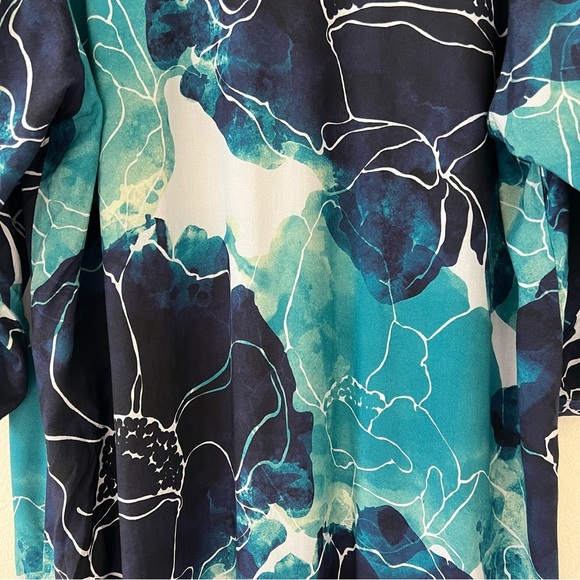 NWT Anthropologie Bl^nk London Rubina Watercolor Duster Kimono Boho Resort SZ OS - Picture 12 of 15